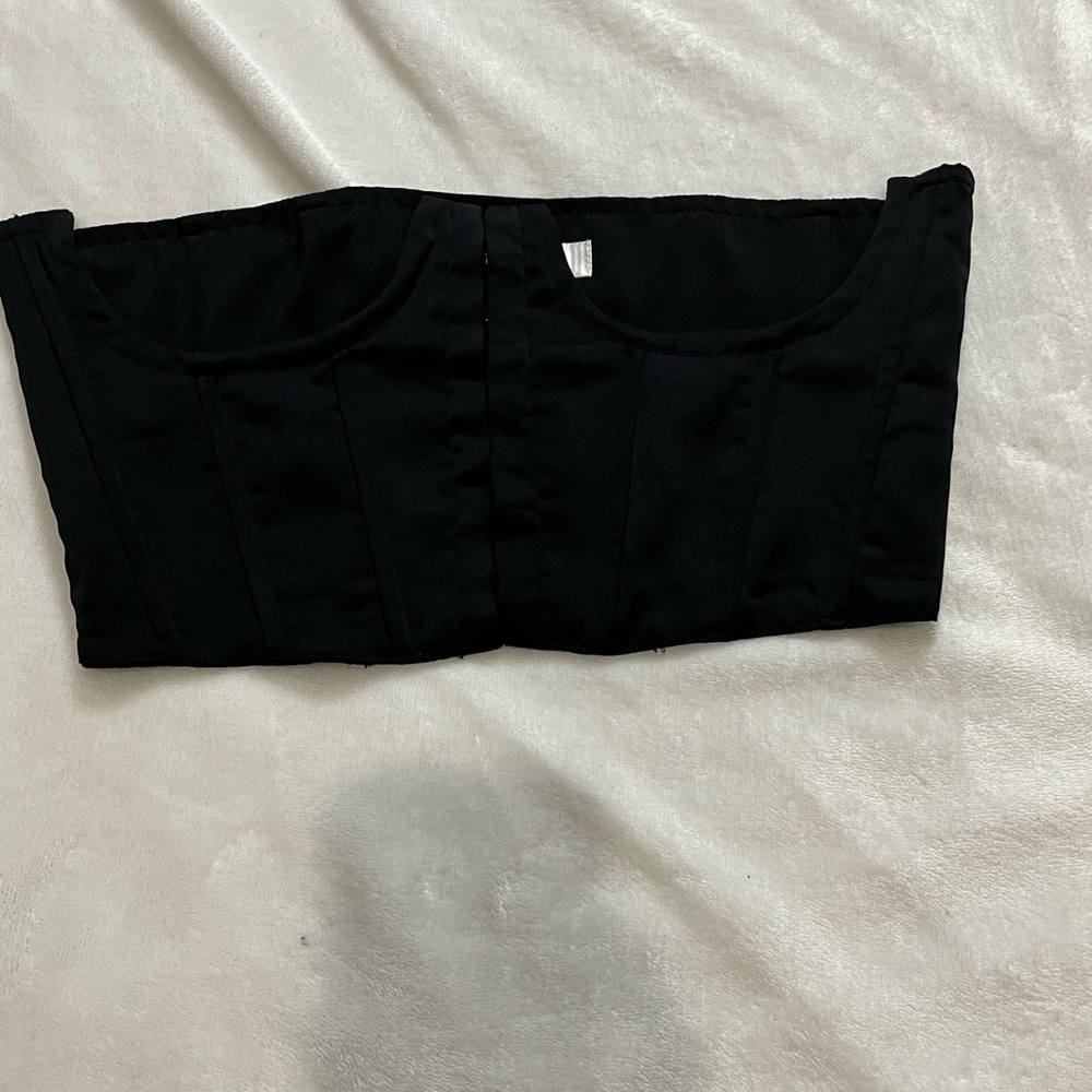 Heiress Beverly Hills Black Strapless Corset Top